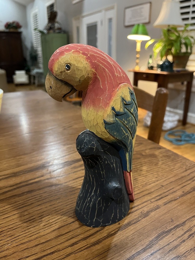 Hand Carved Parrot