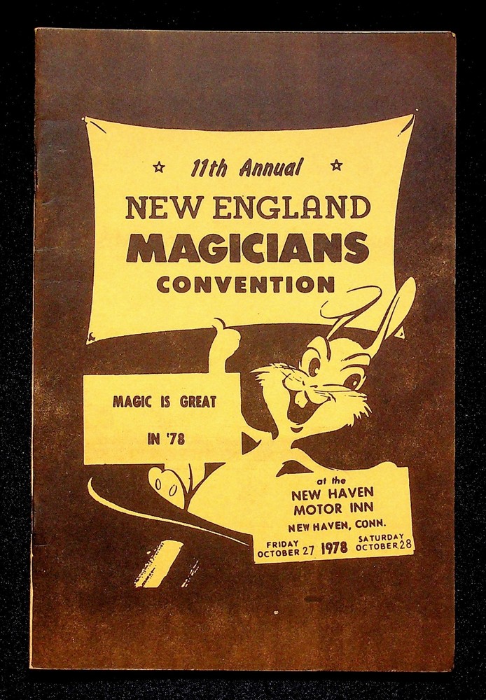 NEW ENGLAND MAGICIANS CONVENTION Program 1978 Magic New Haven, CT