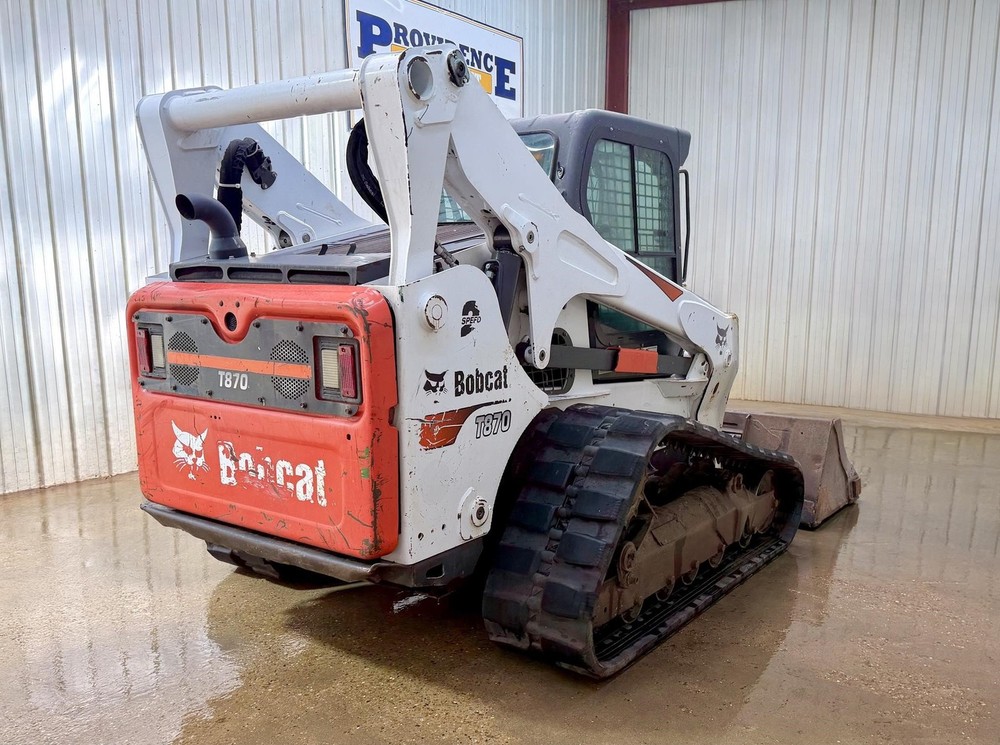 2019 BOBCAT T870 HIGH FLOW CAB TRACK SKID STEER LOADER, JOYSTICK CONTROLS, HYDRA
