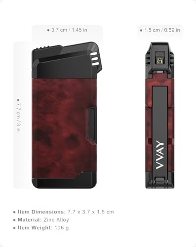 Pipe Lighter - Soft Flame Butane Lighter for Smoking Tobacco