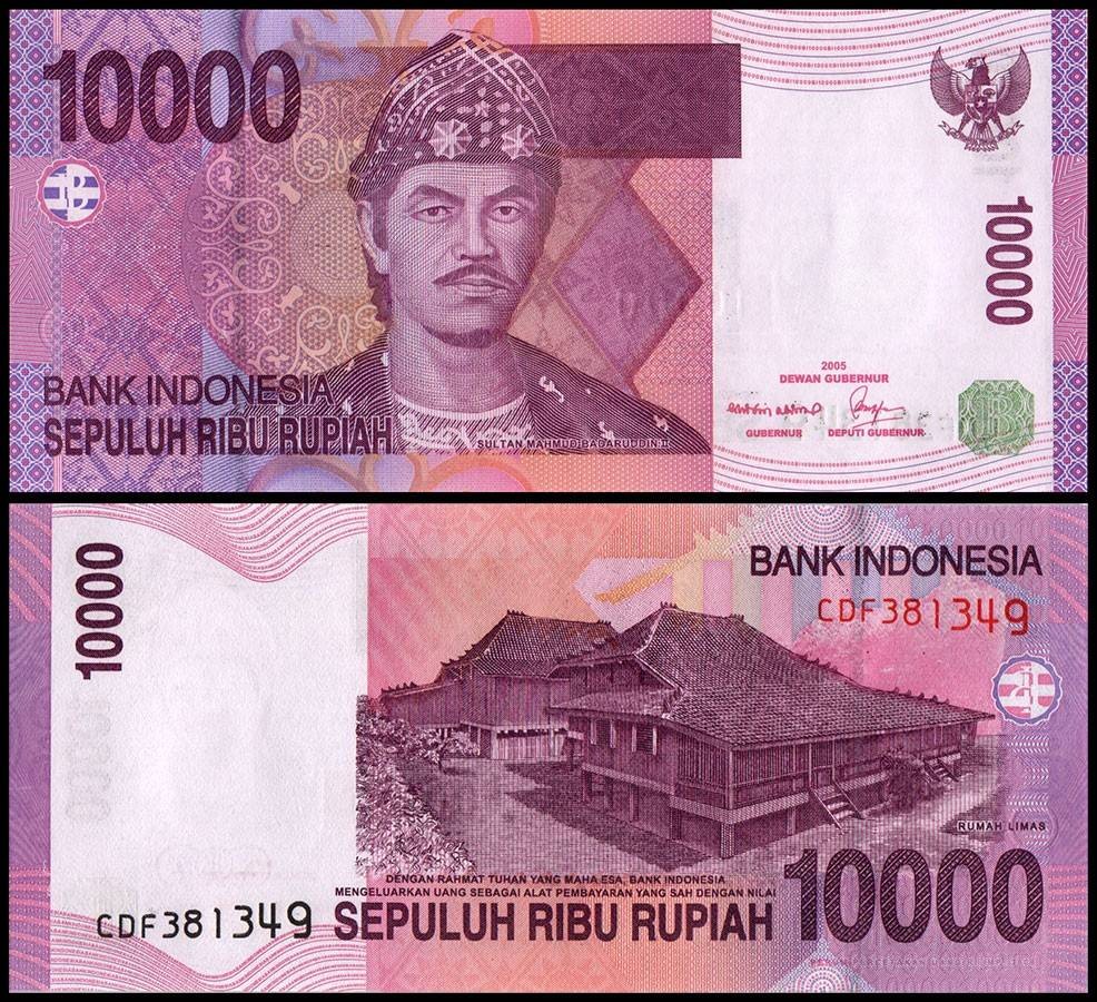 Indonesia 10000 Rupiah, 2008, P-143d, UNC