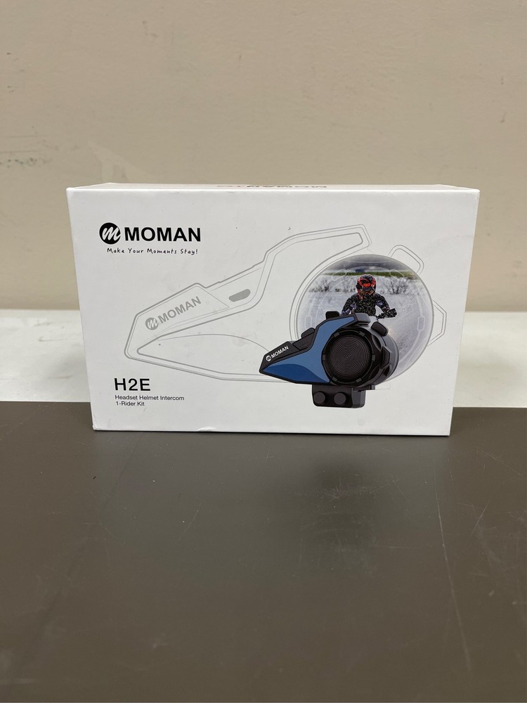 Moman Motorcycle Intercom, H2E Eagle-Like Helmet Headset Communication System wi