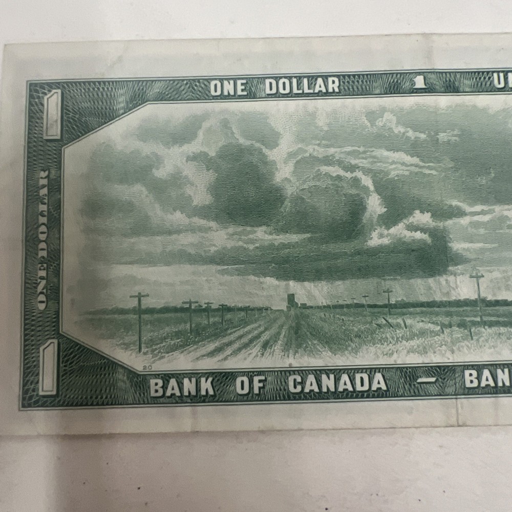 Bank Of Canada One Dollar 66a Devils Face 1954