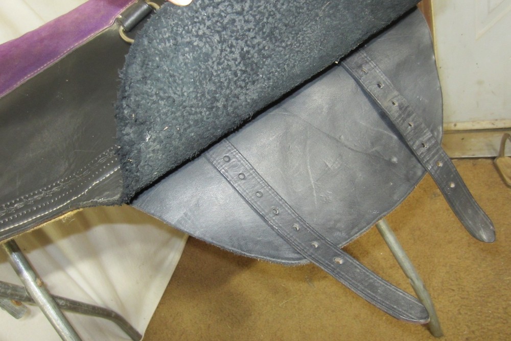 Rare Vintage Tandem Leather Bareback Pad Custom Made
