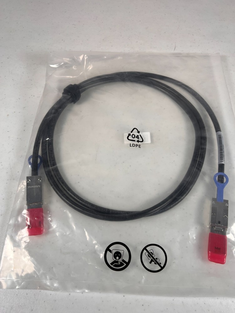 Dell OEM 2M Mini-SAS to Mini-SAS Cable W390D
