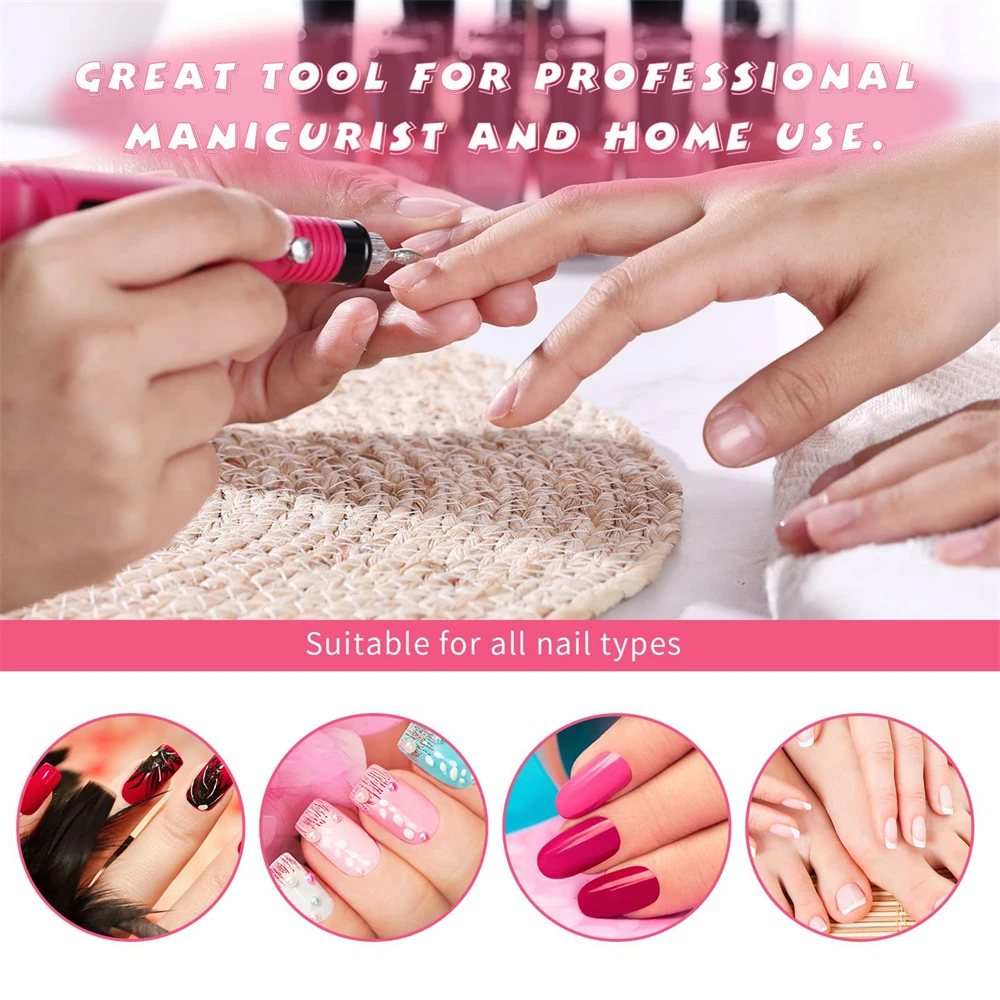 Professional Electric Nail Drill Machine Manicure Tool Pedicure Machine Set Kit