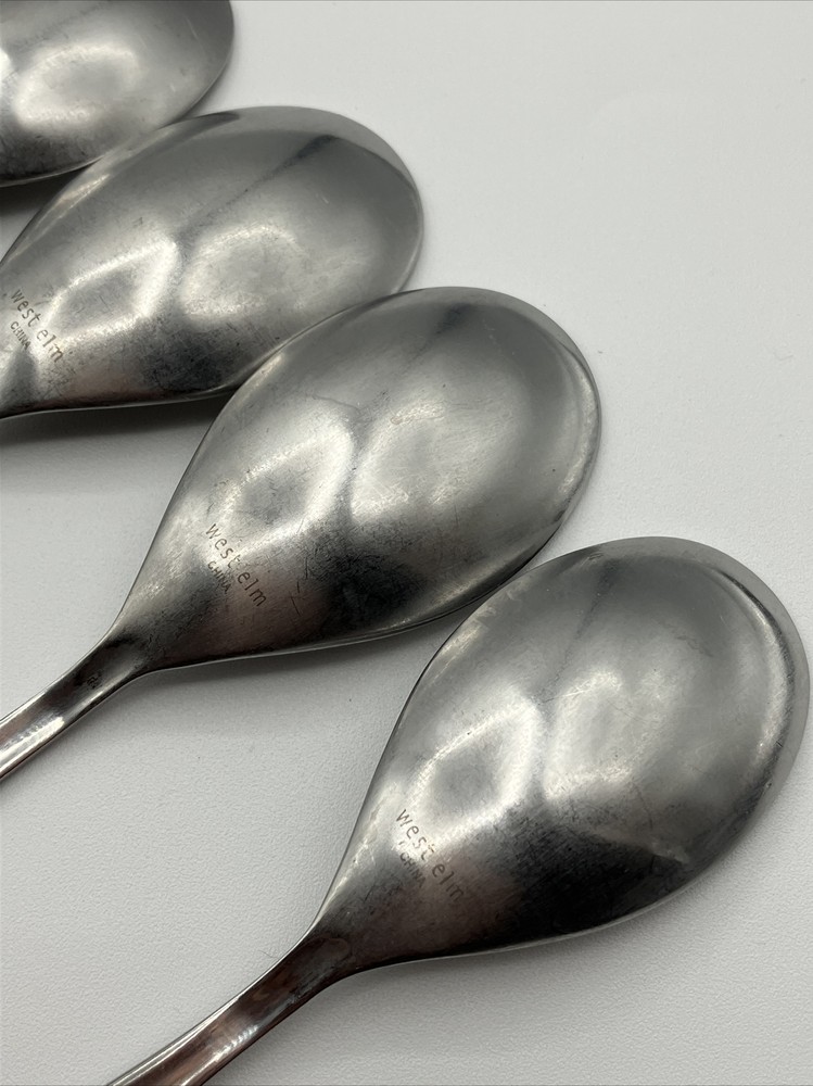 13 West Elm Stainless Satin Flatware Teaspoon & Tablespoon & Serving Silverware
