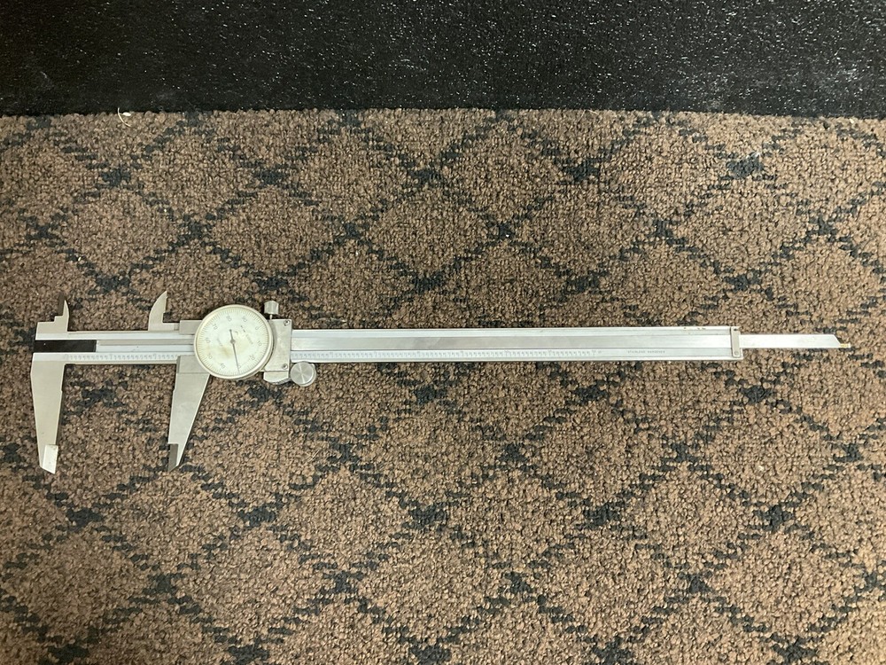 Dial Caliber Shock Proof O-12” Stainless Hardened With Case