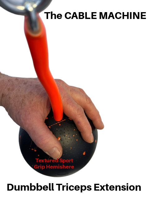 TRI - BELLS 6" Cable Machine Tricep Extensions Grip