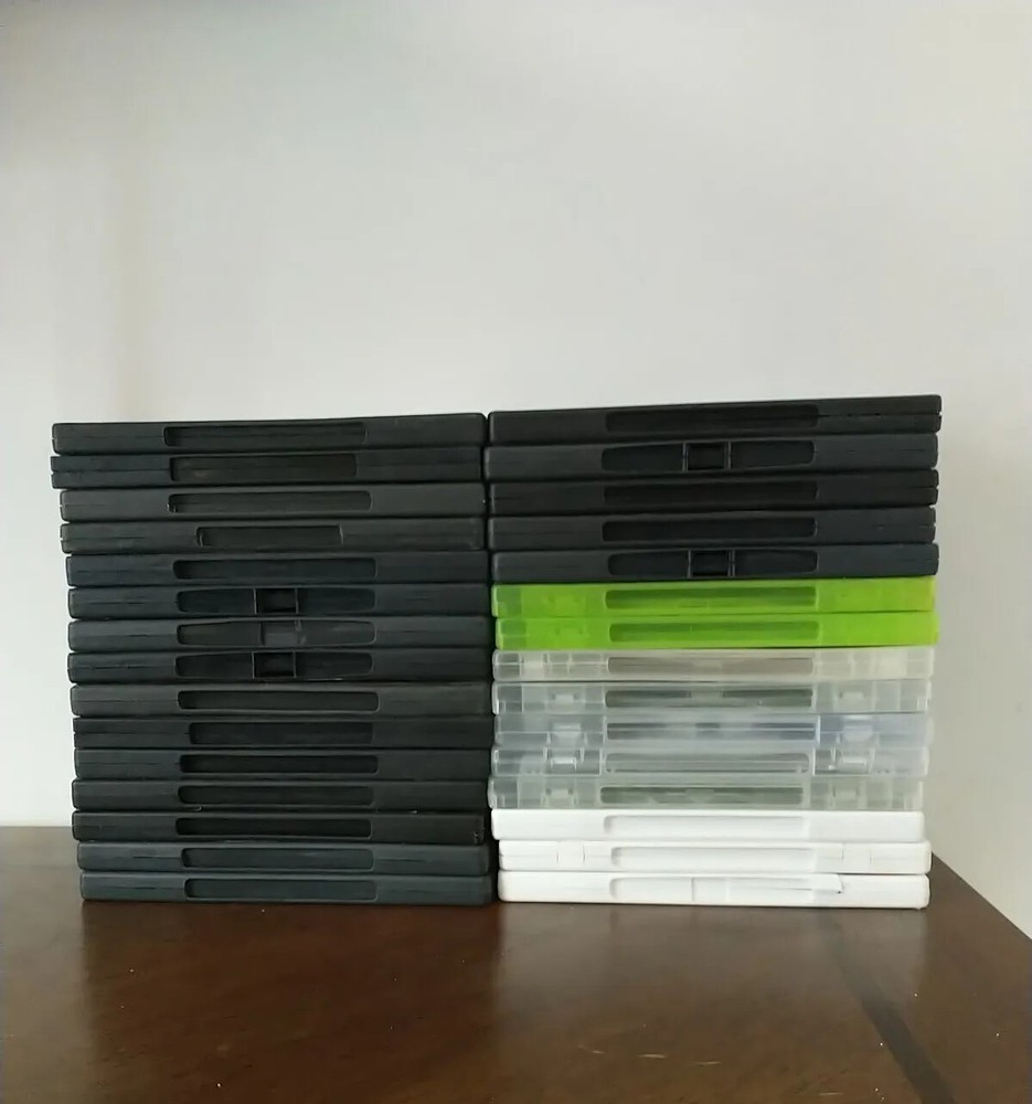 Empty DVD Cases Lot Of 30 Multicolor