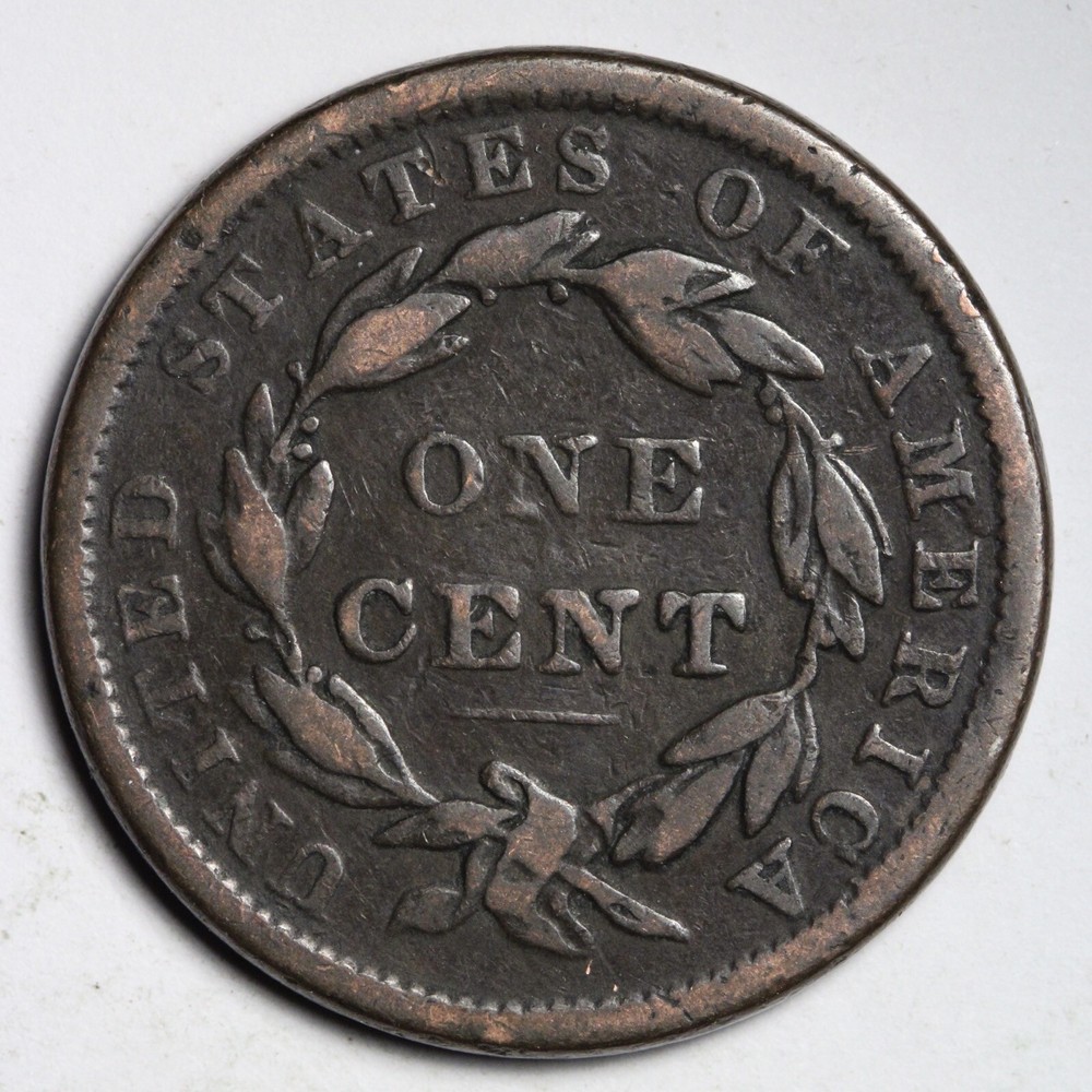 1838 Coronet Head Large Cent CHOICE VF E212 ANL
