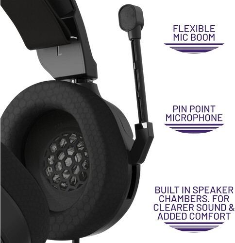 PC Accessory: Wired Headset - 4Gamers ECLIPSE Premium Gaming Headset Black: Comp