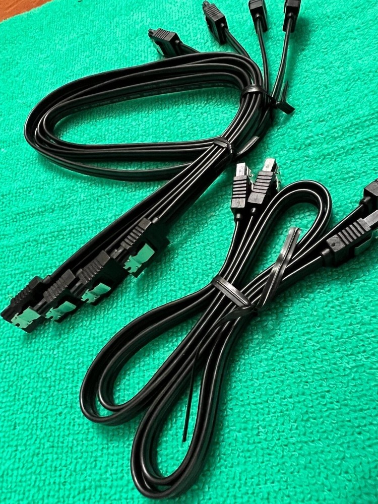 6X ASUS 6G SATA 3 Data Cable (T To T) For Asus ROG STRIX GAMING ,ORIGINAL