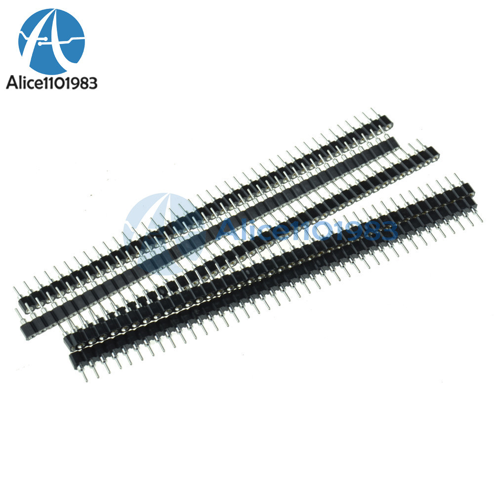 10PCS Strip Tin PCB Female IC Breakable 40pin Single Row Round Header Socket