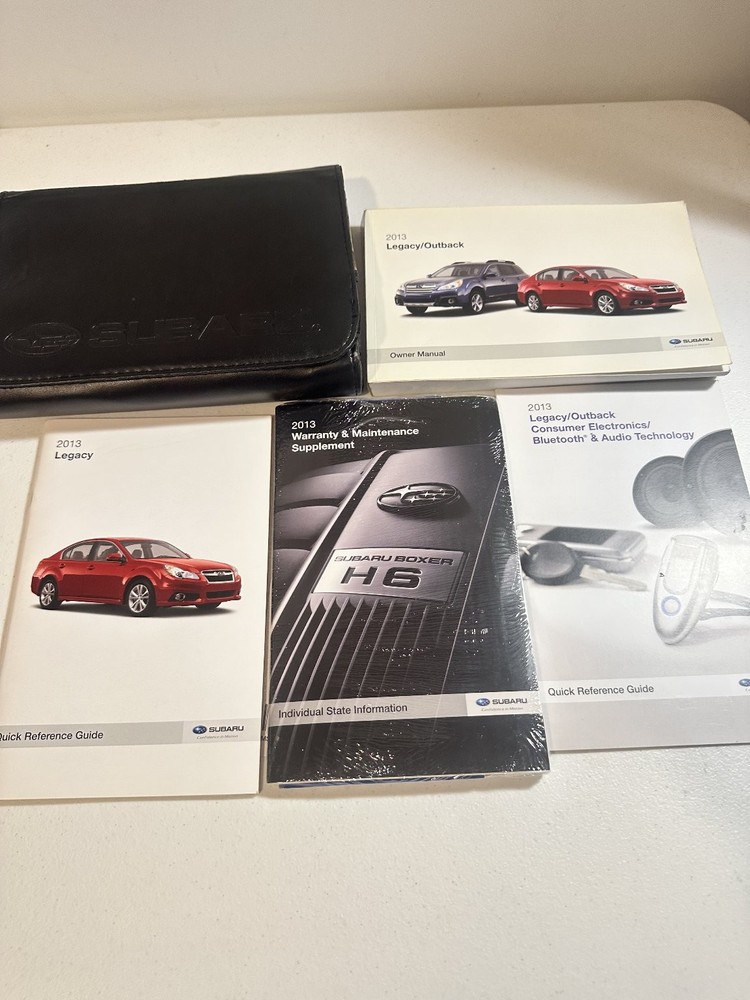 2013 Subaru Legacy Outback Owner Manuals Set