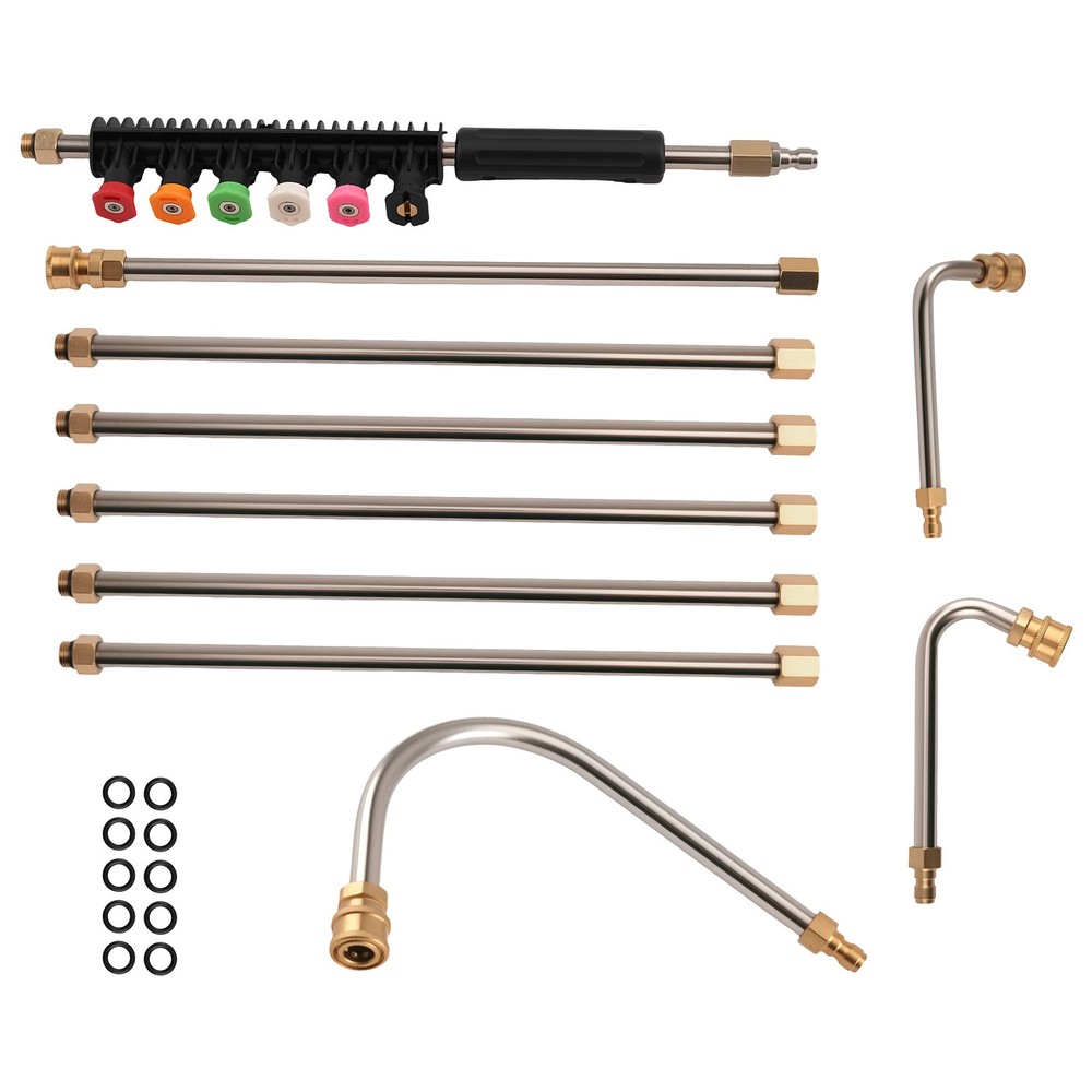 4000PSI High Pressure Washer Extension Wands Replace Lance Gutter Cleaner Nozzle
