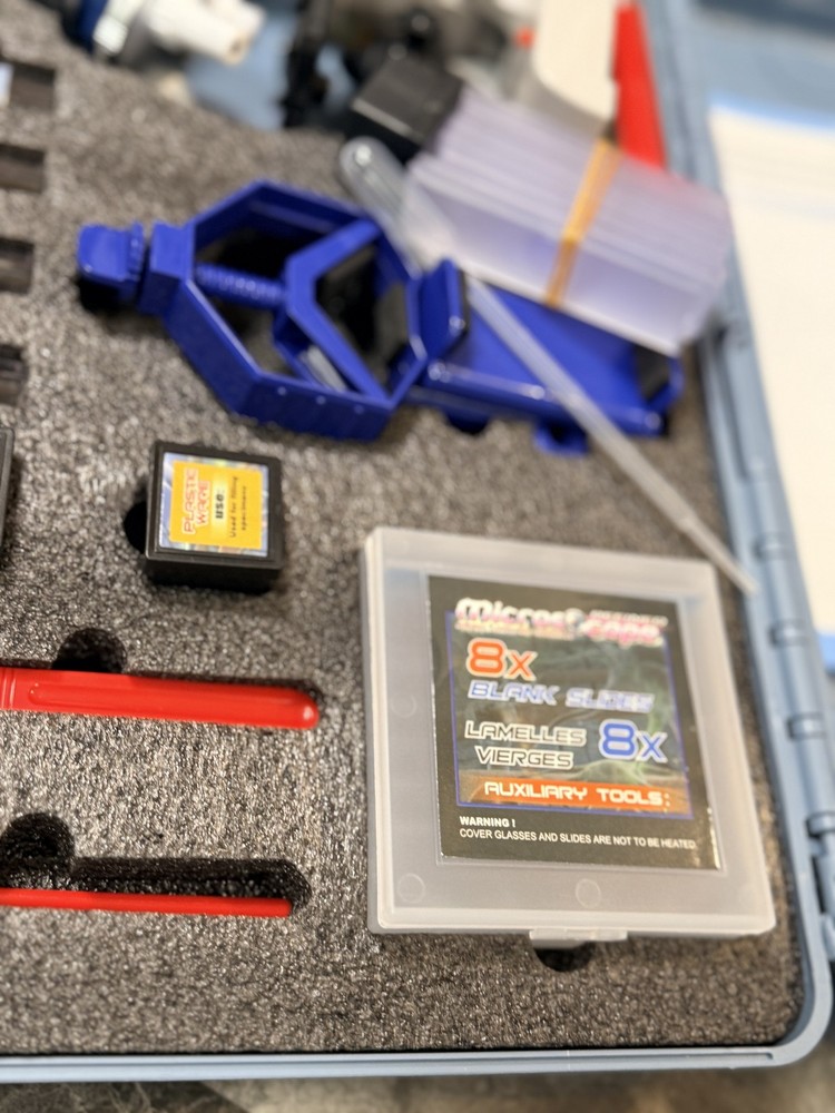 Educational Microscope Kit for Kids 100x-1200x Magnification Science Lab Set