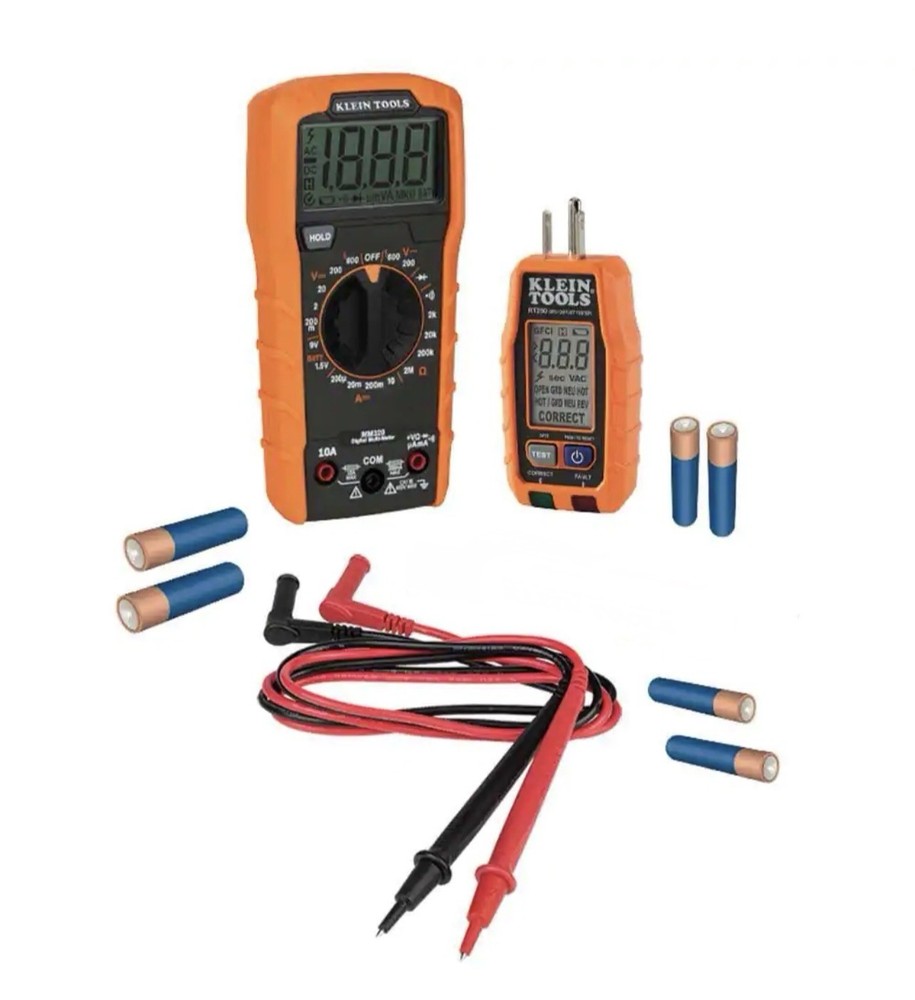 Klein Tools Multimeter & Outlet Tester Premium Electrical Tool Set 69355