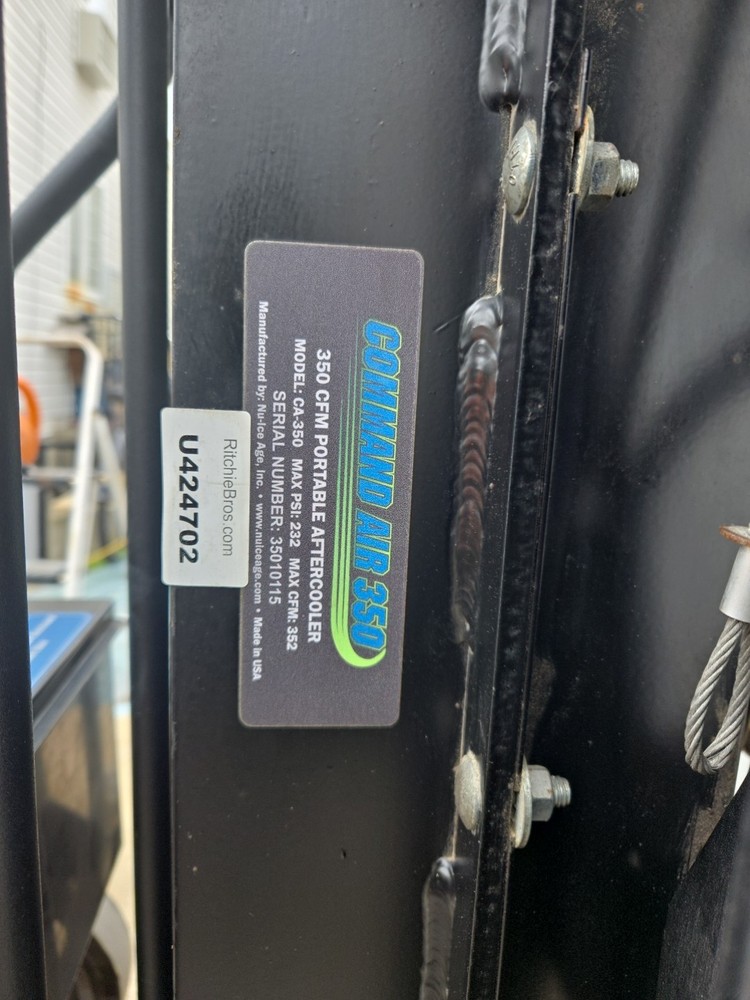 2017 dry ice blasting machine, aftercooler and accessories used.