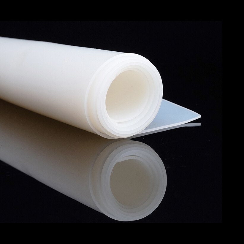 Solid Silicone Rubber Sheet Clear White 0.5mm 1mm 2mm-20mm Thick Various Sizes