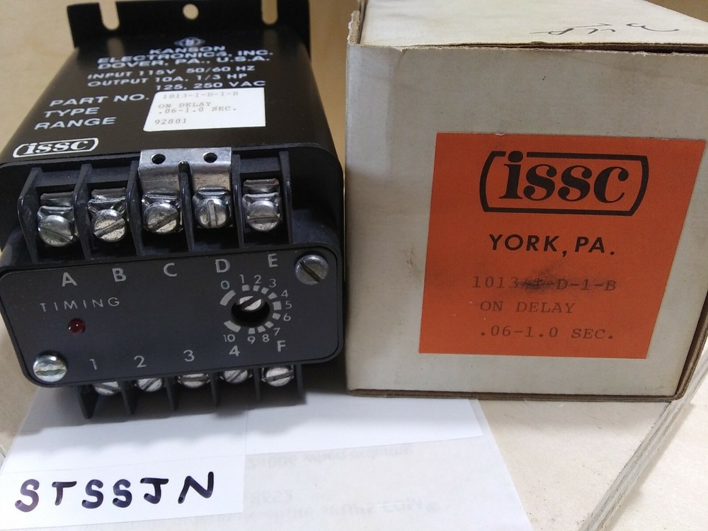 ISSC 1013-1-D-1-B On Delay Timer NEW
