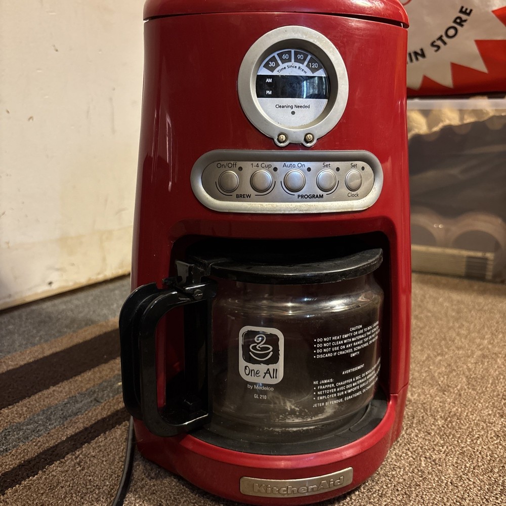 KitchenAid KCM511ER 10-Cup Programmable Coffee Maker RED