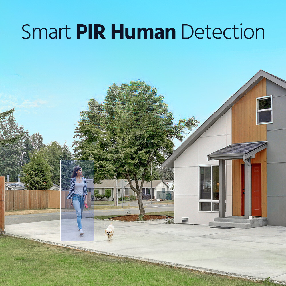 ANNKE HD 4MP PT Wireless PIR Security Camera System Solar Powered Two Way Audio