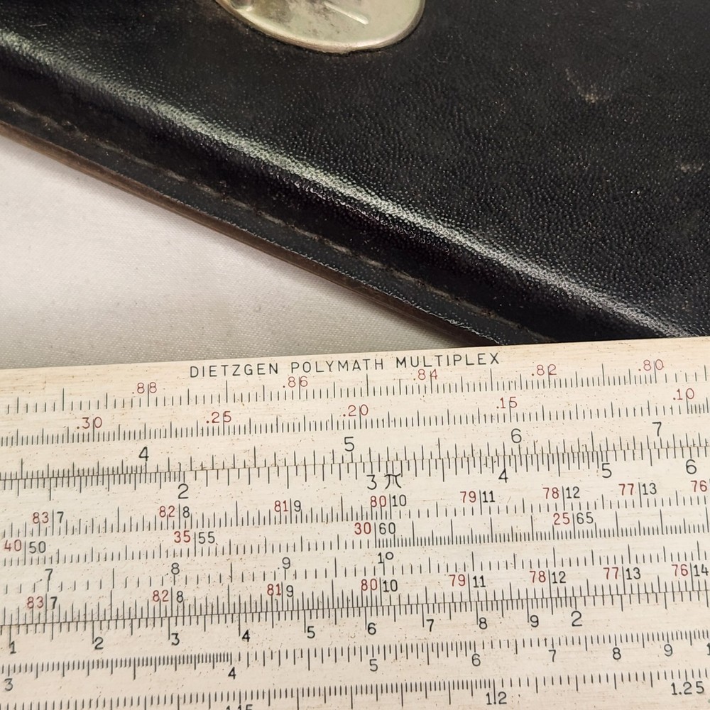 Dietzgen Slide Ruler Polymath Multiplex Decimal Trig Type Log Rule VTG