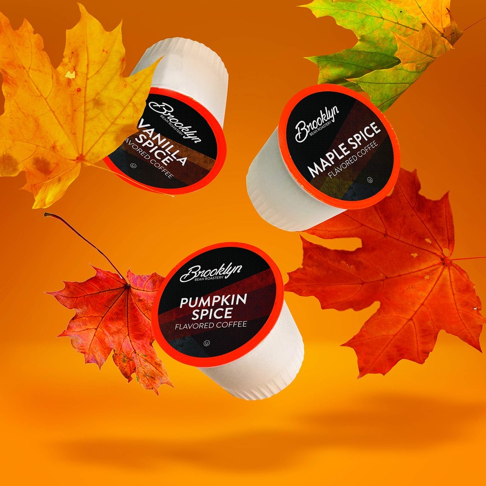 Roastery Coffee Pods Fall Flavored Variety Pack Sampler Pumpkin Maple Vanilla...