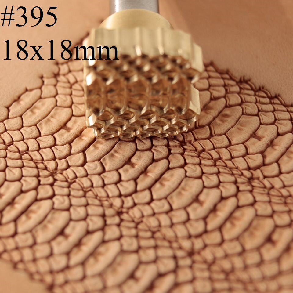Python Skin Leather stamp tool crafting crafts brass flower stamps #395