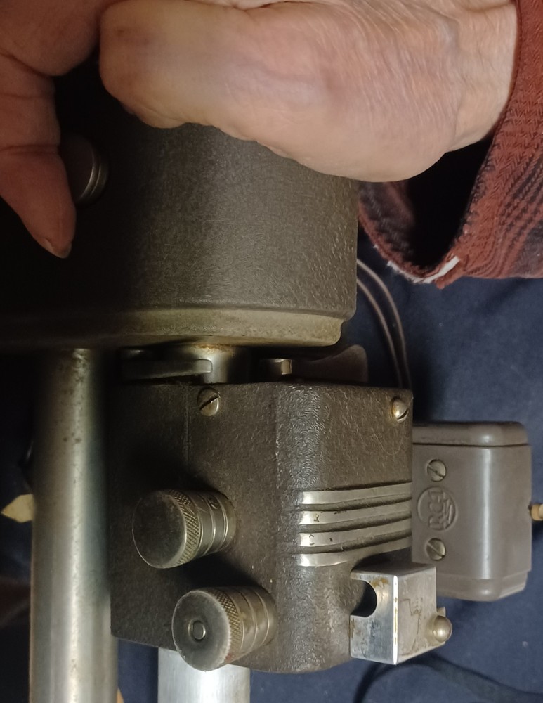 RCA overhead cutting lathe for making LP records