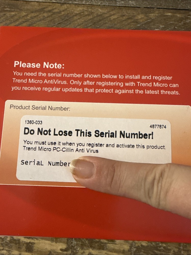 Trend Micro AntiVirus 2007 Software PC Cd Rom