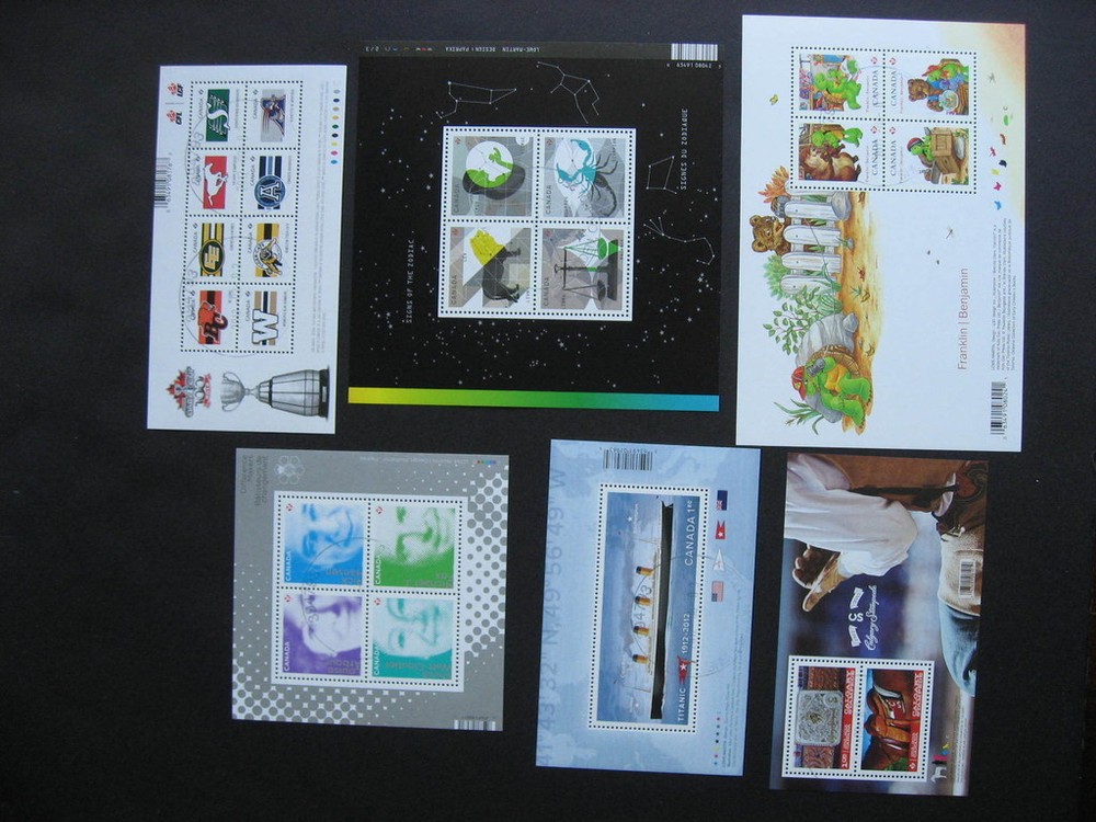 CANADA all different very modern souvenir sheets used! PLZ read description