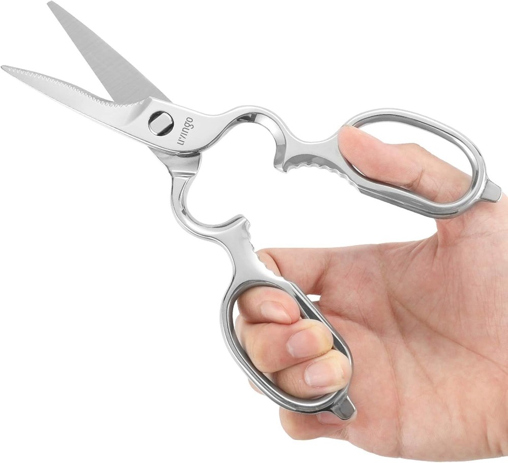 Kitchen Forged Shears Heavy Duty Come Apart Ultra Sharp Multi-function Stainl...