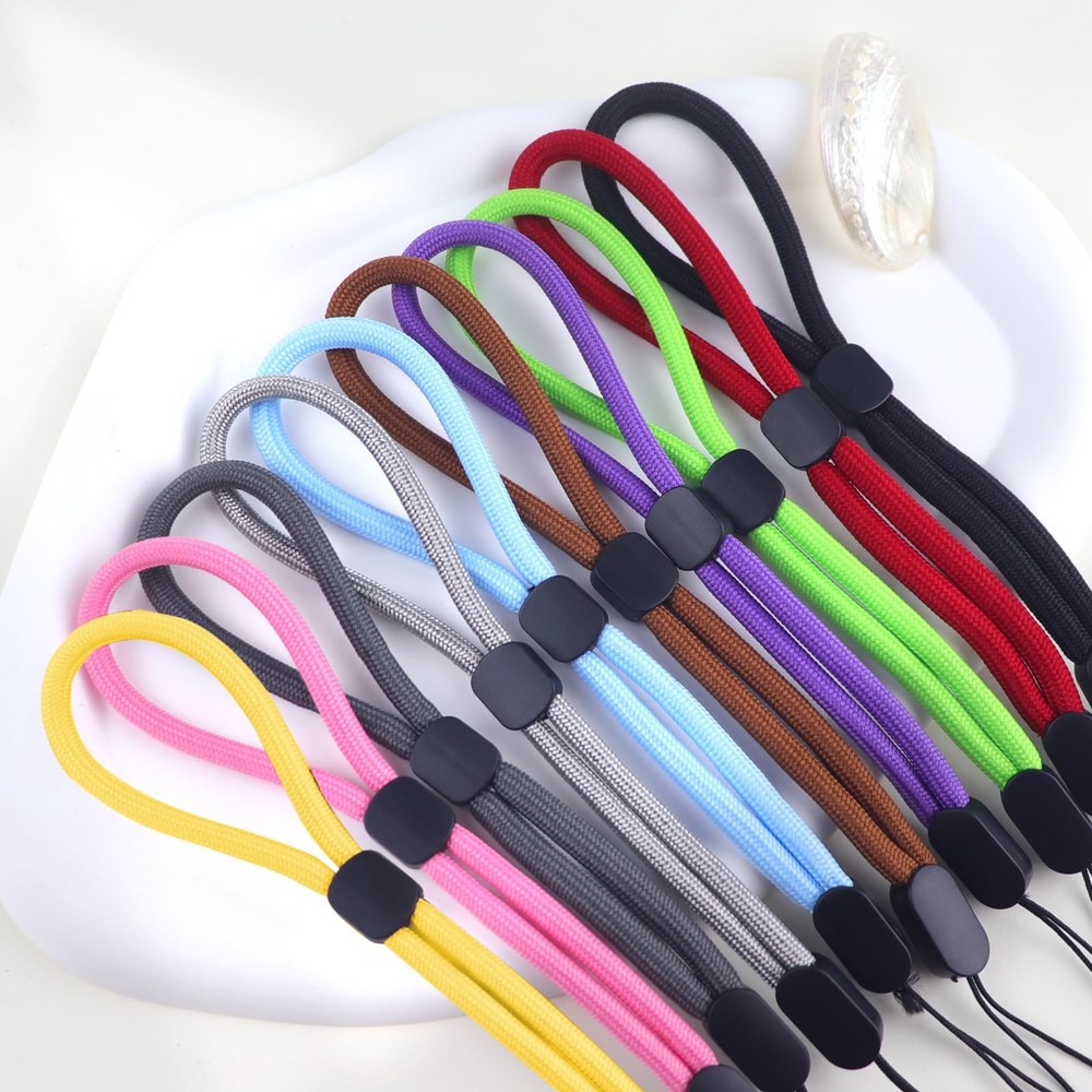 10Pcs Wrist Strap Lanyard,Adjustable Phone Straps 5, Red