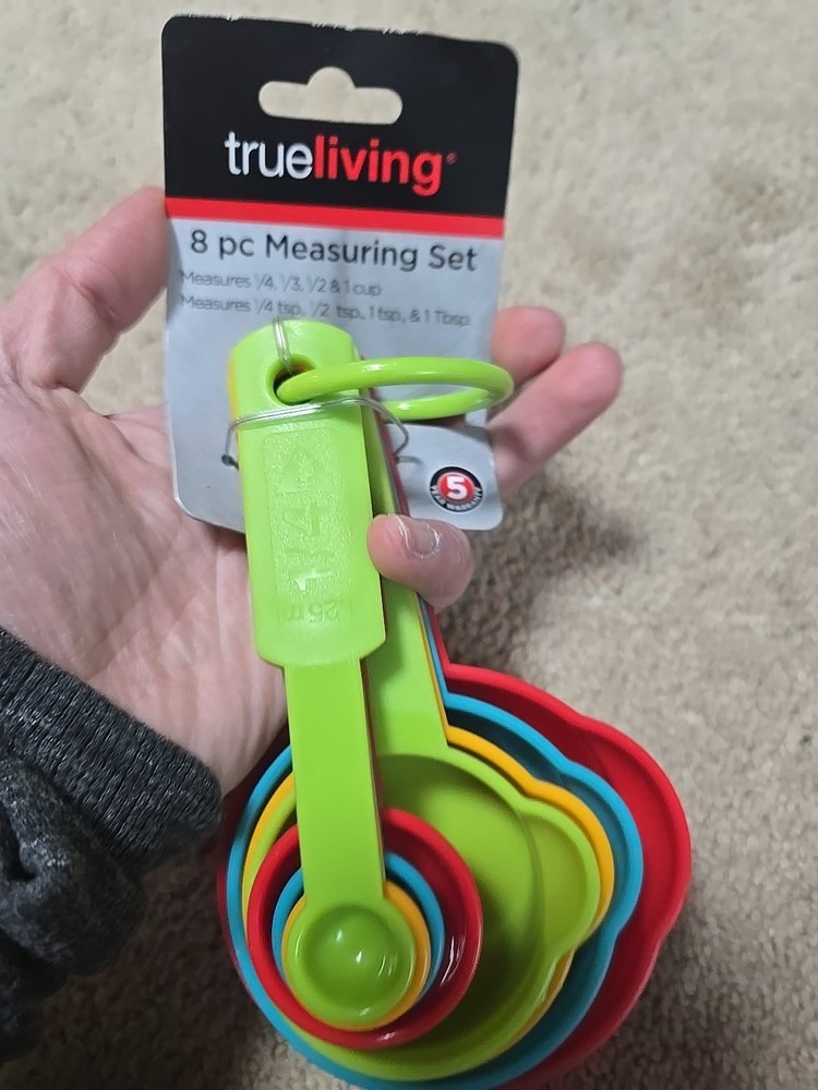 True Living 8 Pc Measuring Set Multi Color
