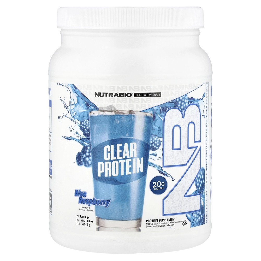 Performance, Clear Protein, Blue Raspberry, 1.1 lb (519 g)