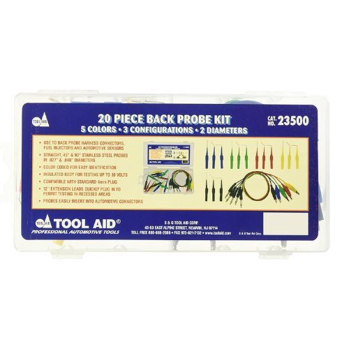 Tool Aid 23500 Back Probe Kit, 20pc Electrical Testing Set Automotive