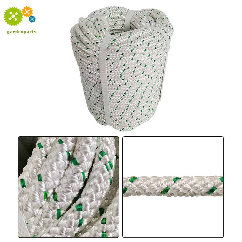 3/8" × 200' Bull Rope Double Braid Polyester Rope 1544Lbs Breaking Strength