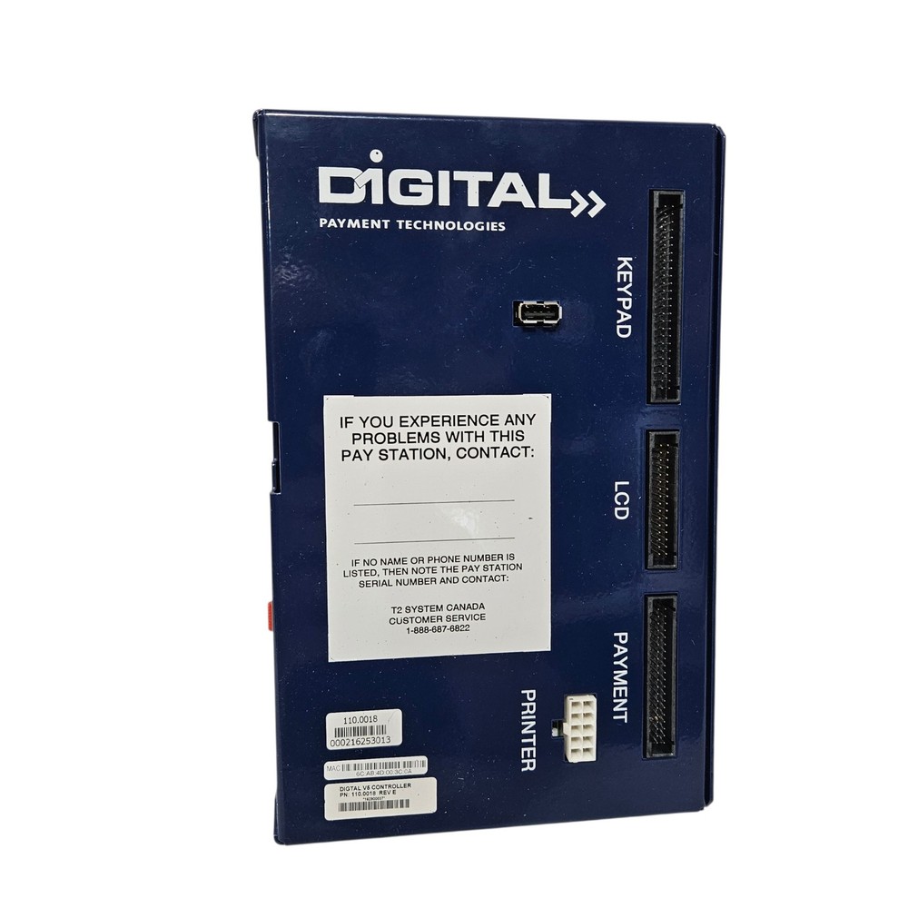 Digital V5 Controller Payment Technologies 110.0018 T2 System Pay Station