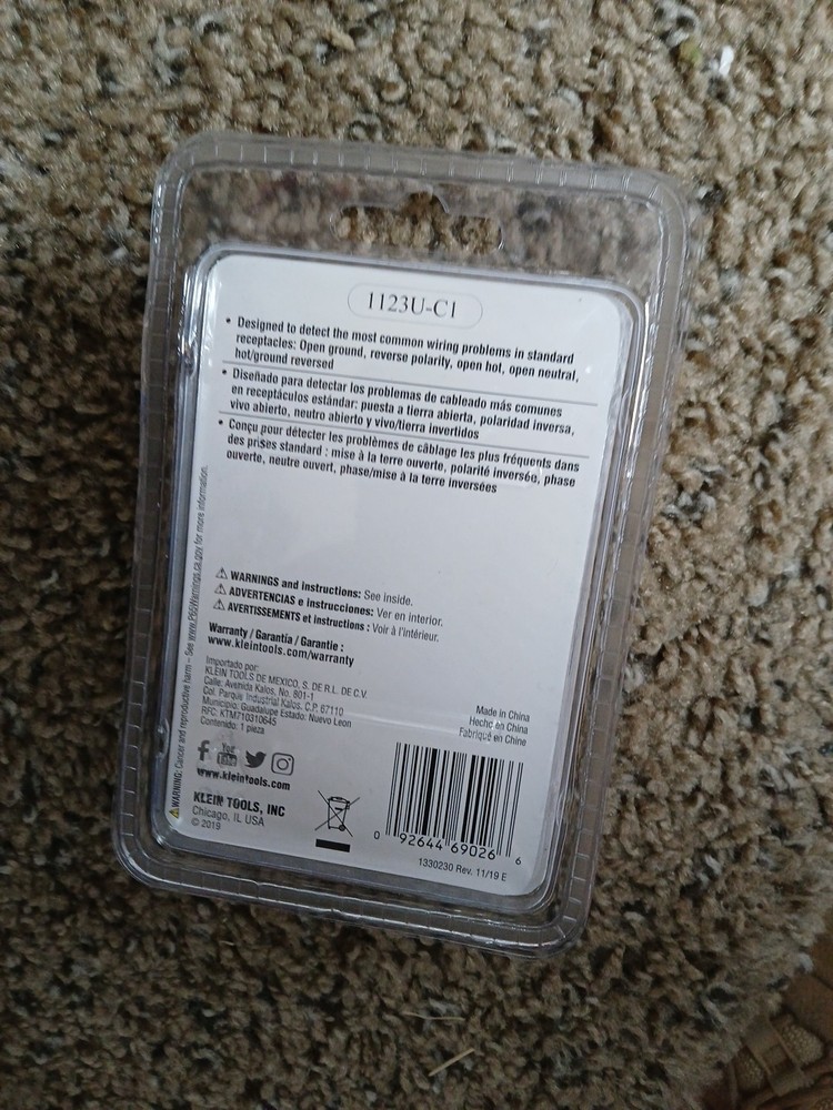 Klein Tools RT110 Receptacle Tester