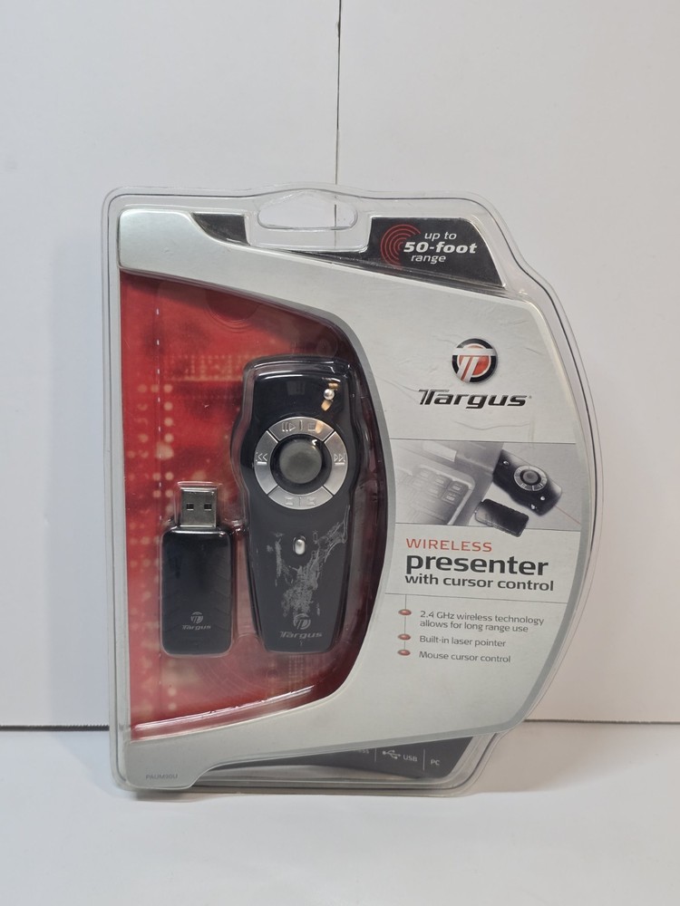 Targus Wireless Presenter With Laser Pointer & Cursor Control - Brand New