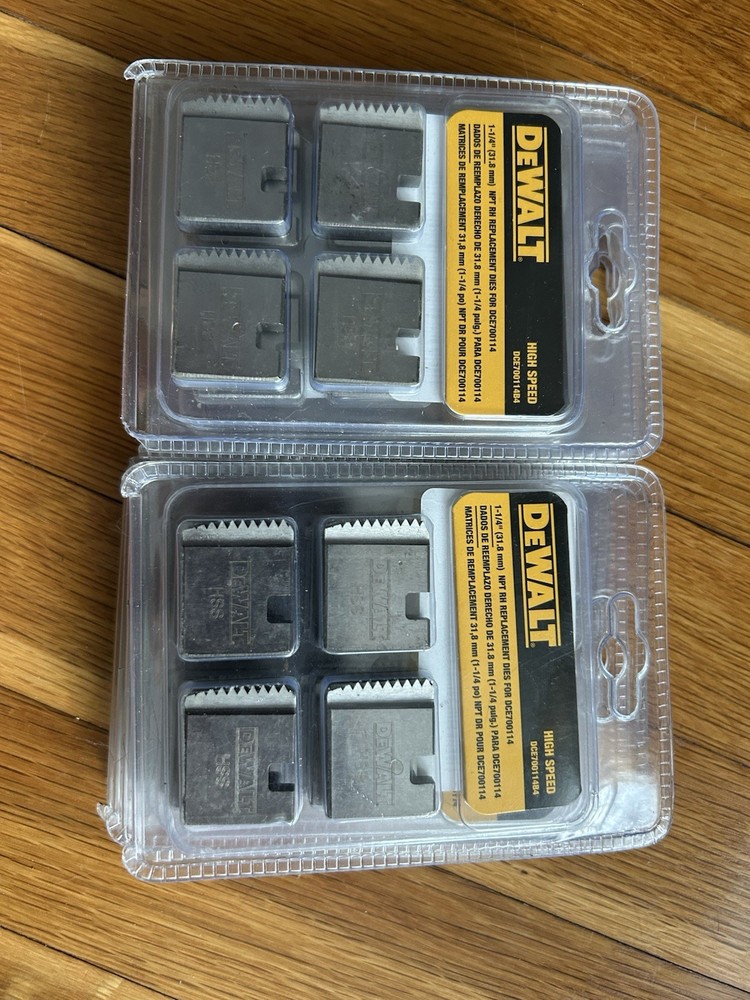 10 Sets Dewalt 1-1/4” Replacement Dies High Speed DCE700114B4