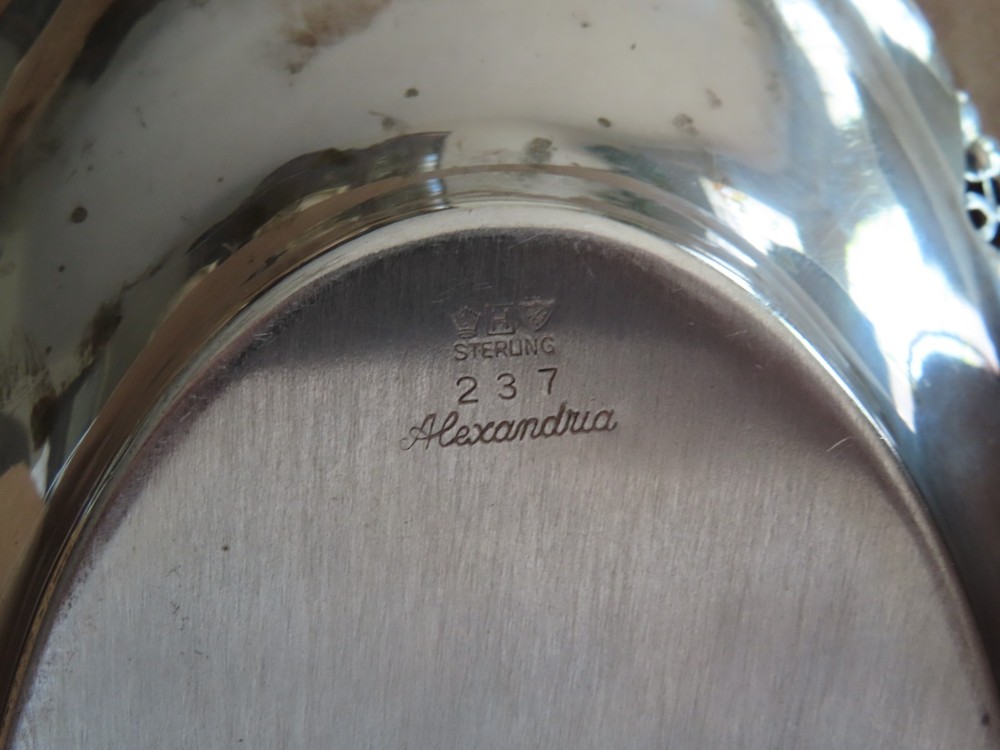 Sterling Silver Alexandria 237 Tray, 11.4 Oz. 330 Grams, Solid Silver