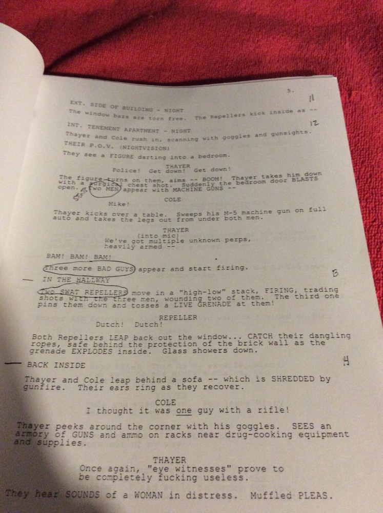 ORIGINAL SCRIPT STAND-OFF REED STEINER DAN MAZUR DAYBREAK PRODUCTIONS