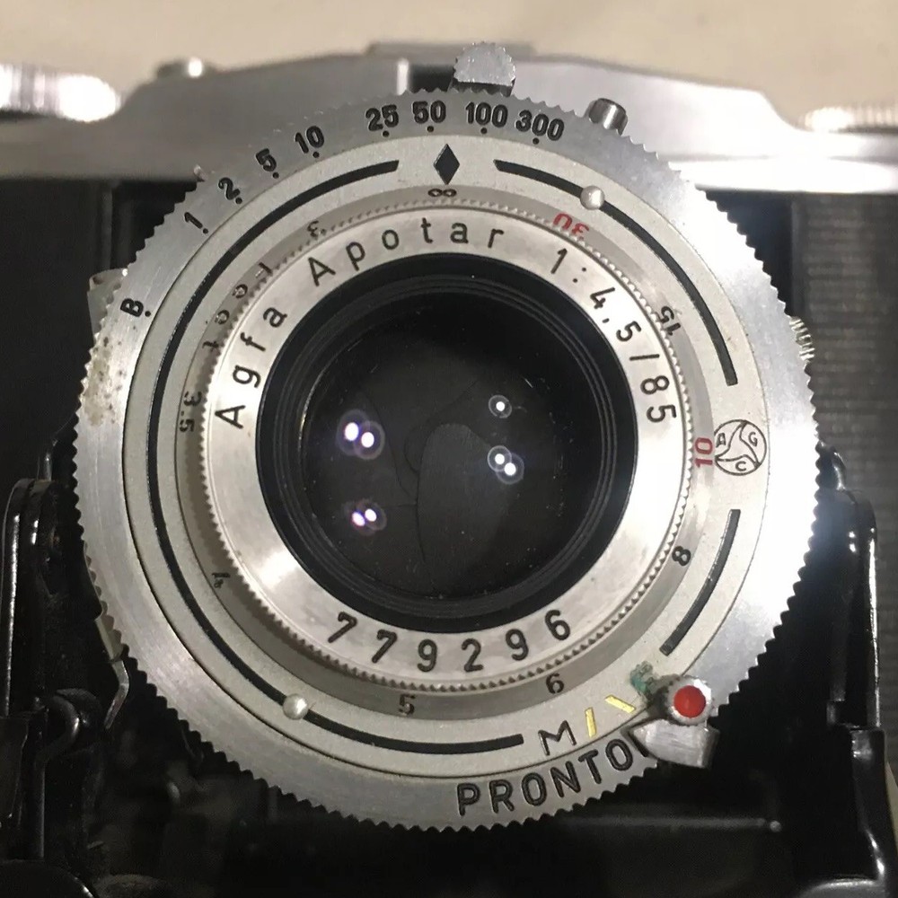 Ansco Speedex 4.5 Special Camera w/Agfa Apotar Prontor-S Lens-Medium Format 120
