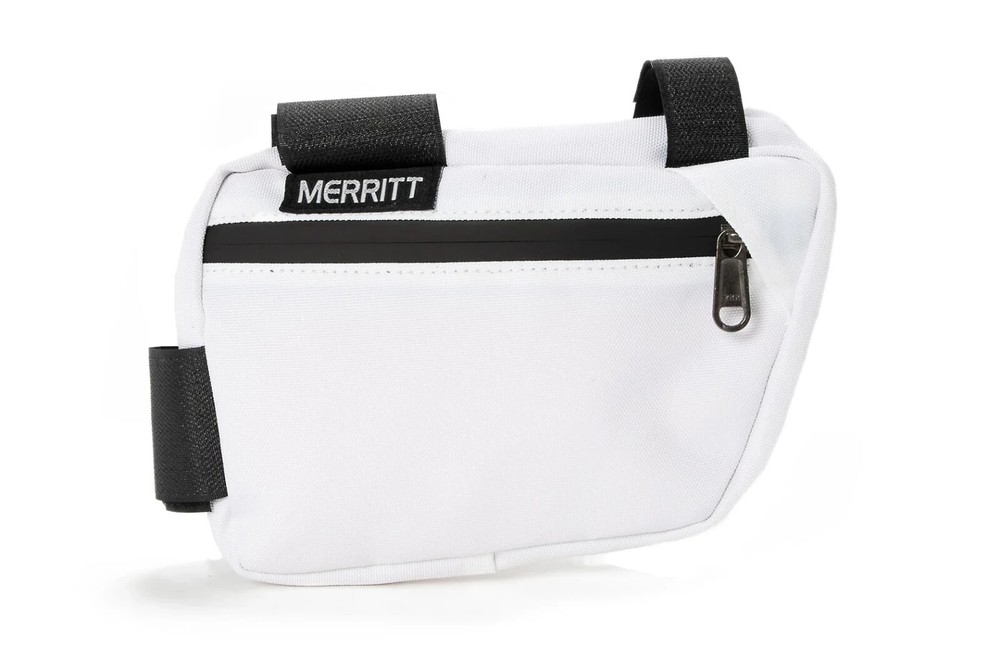 MERRITT CORNER POCKET FRAME BAG - BICYCLE FRAME BAG - WHITE