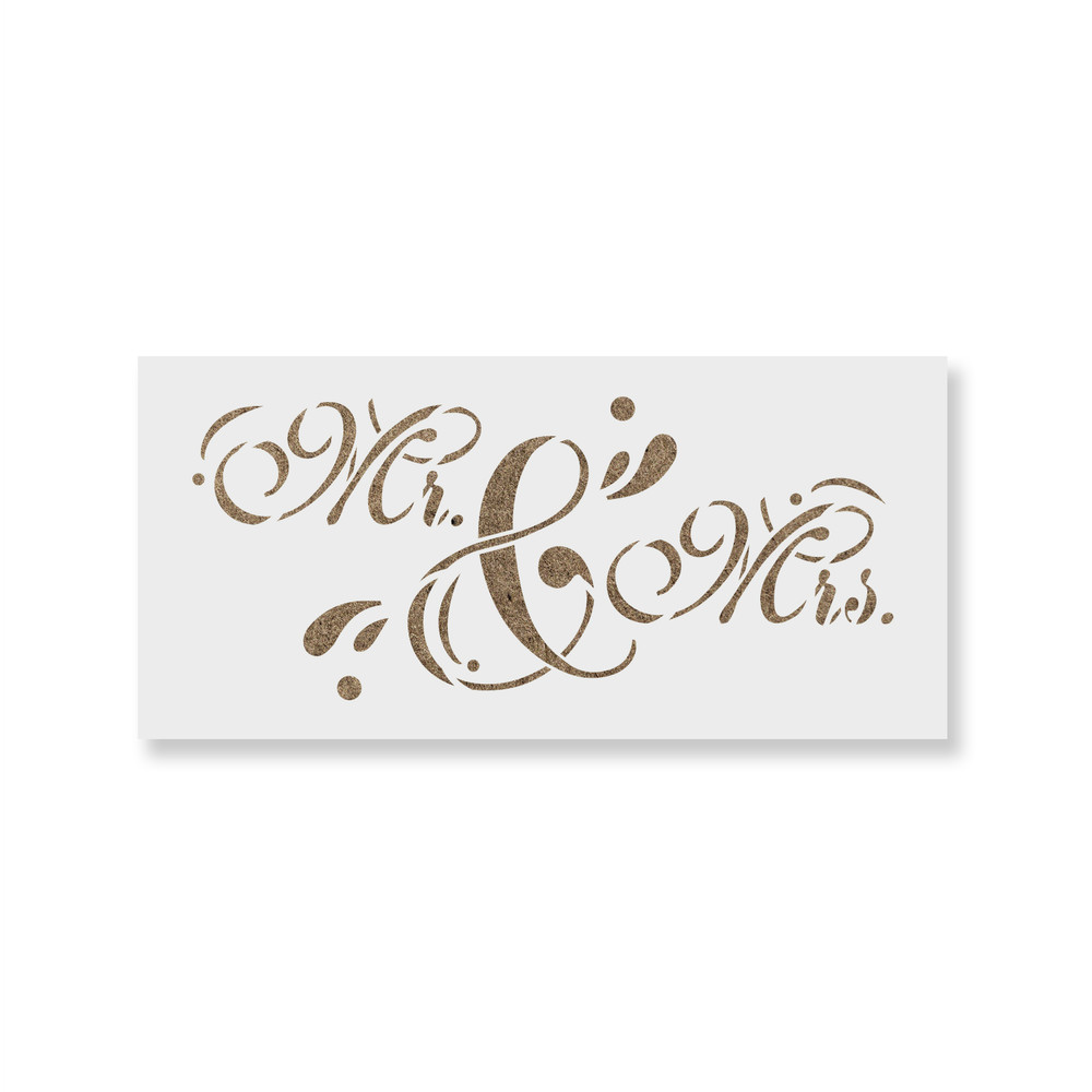 Mr and Mrs Stencil - Durable & Reusable Mylar Stencils