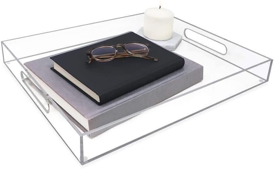 Isaac Jacobs Acrylic Tray with Cutout Handles