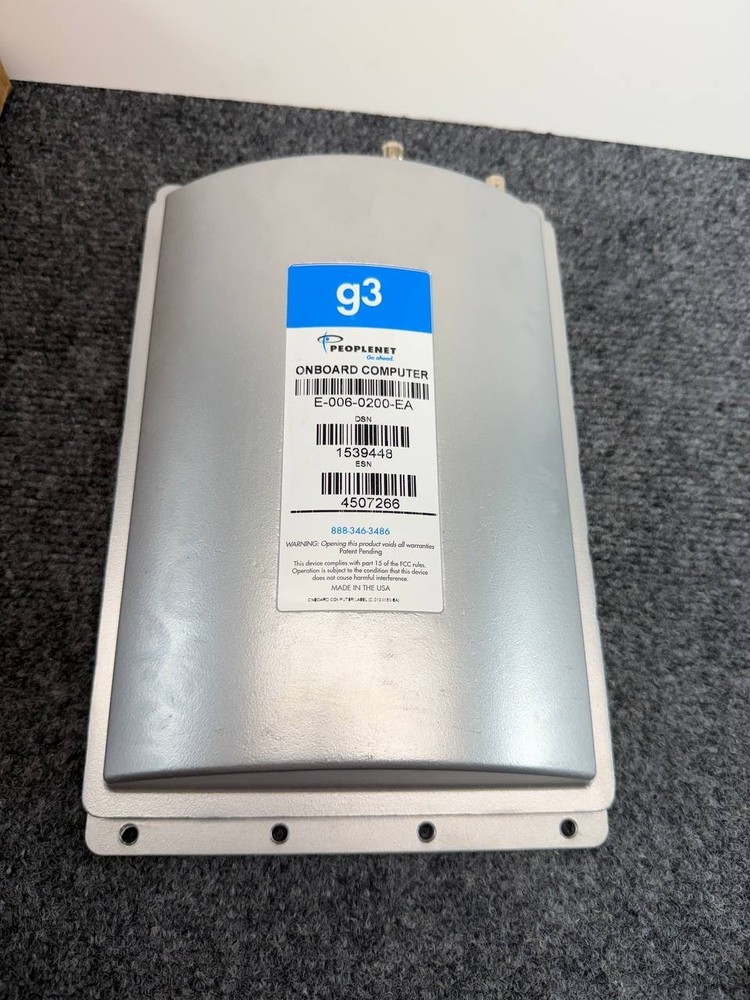 PeopleNet g3 Onboard Computer E-006-0200-EA Fleet Management System New Box